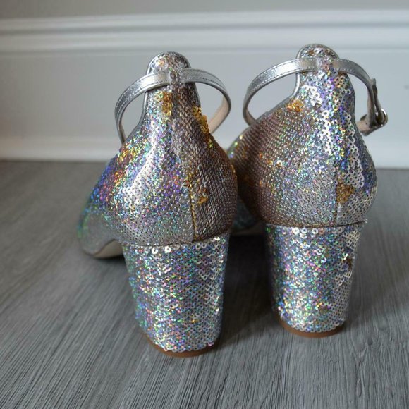 J.Crew $228 Sophia Pumps in Sequin F8484 - Picture 2 of 2